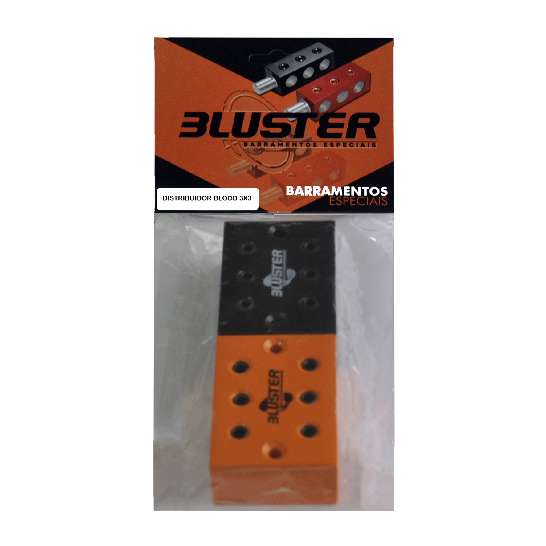 Distribuidor Bloco Bluster 3×3 Vista Superior