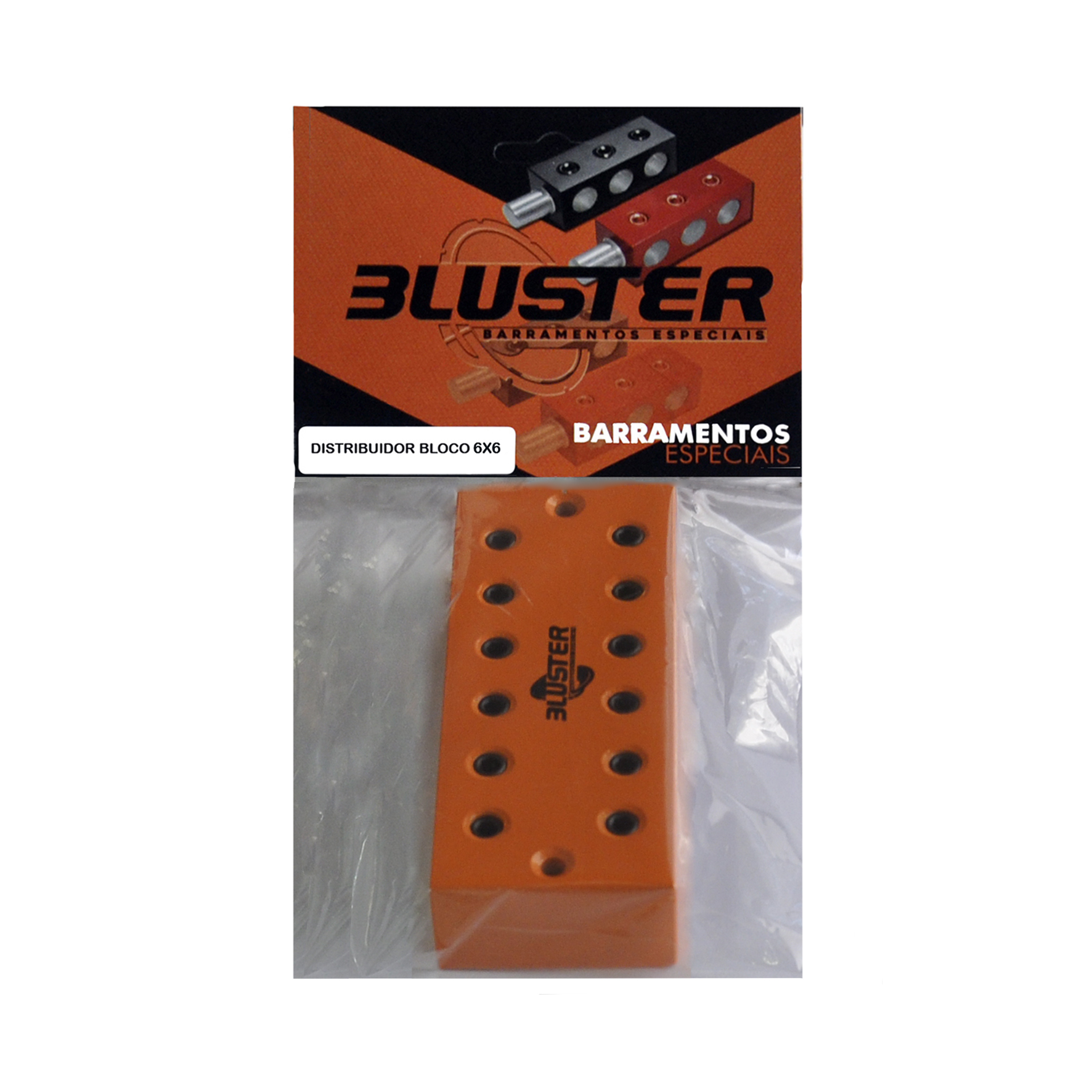 Distribuidor Bloco Bluster 6×6 Vista Superior L