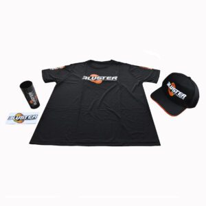 KIT CAMISETA PRETA-BONÉ PRETO-COPO-ADESIVO