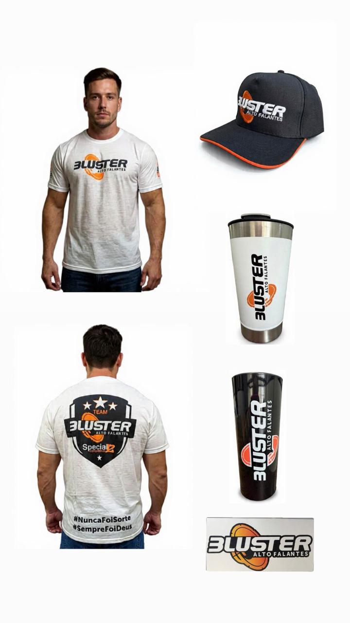 KIT CAMISETA BRANCA-BONÉ-COPO STANLEY-COPO-ADESIVO